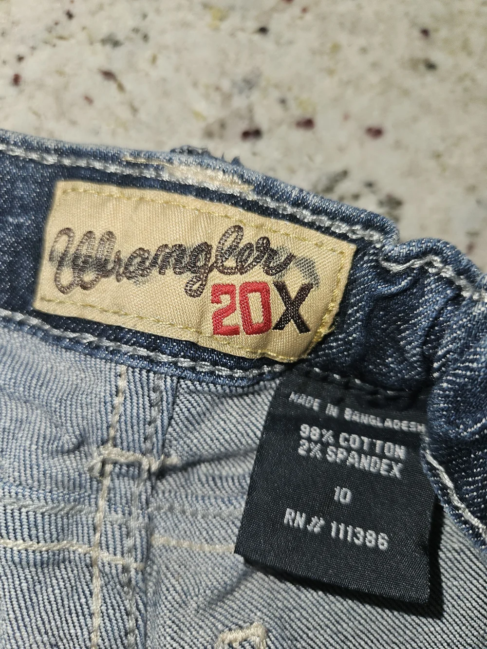 Wrangler 20X Kids Blue Denim Jeans